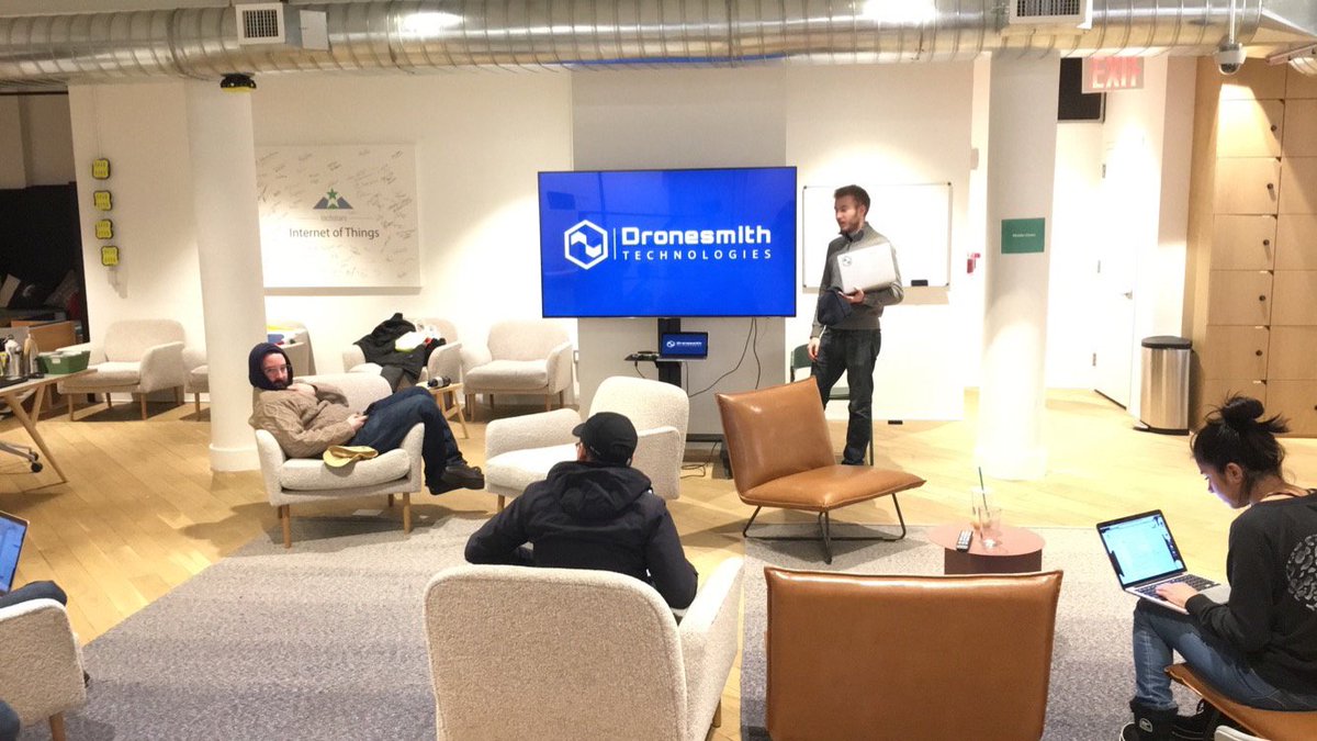 dronesmithtech's tweet image. 3 more days until @techstars NYC Demo Day! CEO @GFriesmuth getting in the zone for his pitch... #drones #dronesmith