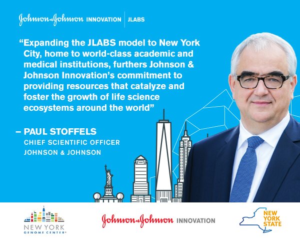 Today in collaboration with the state of #NewYork &amp; @NYGenome we are proud to launch #JLABSNYC! <a href="/NYGovCuomo/">Archive: Governor Andrew Cuomo</a> #JPM17 goo.gl/WZUvWG