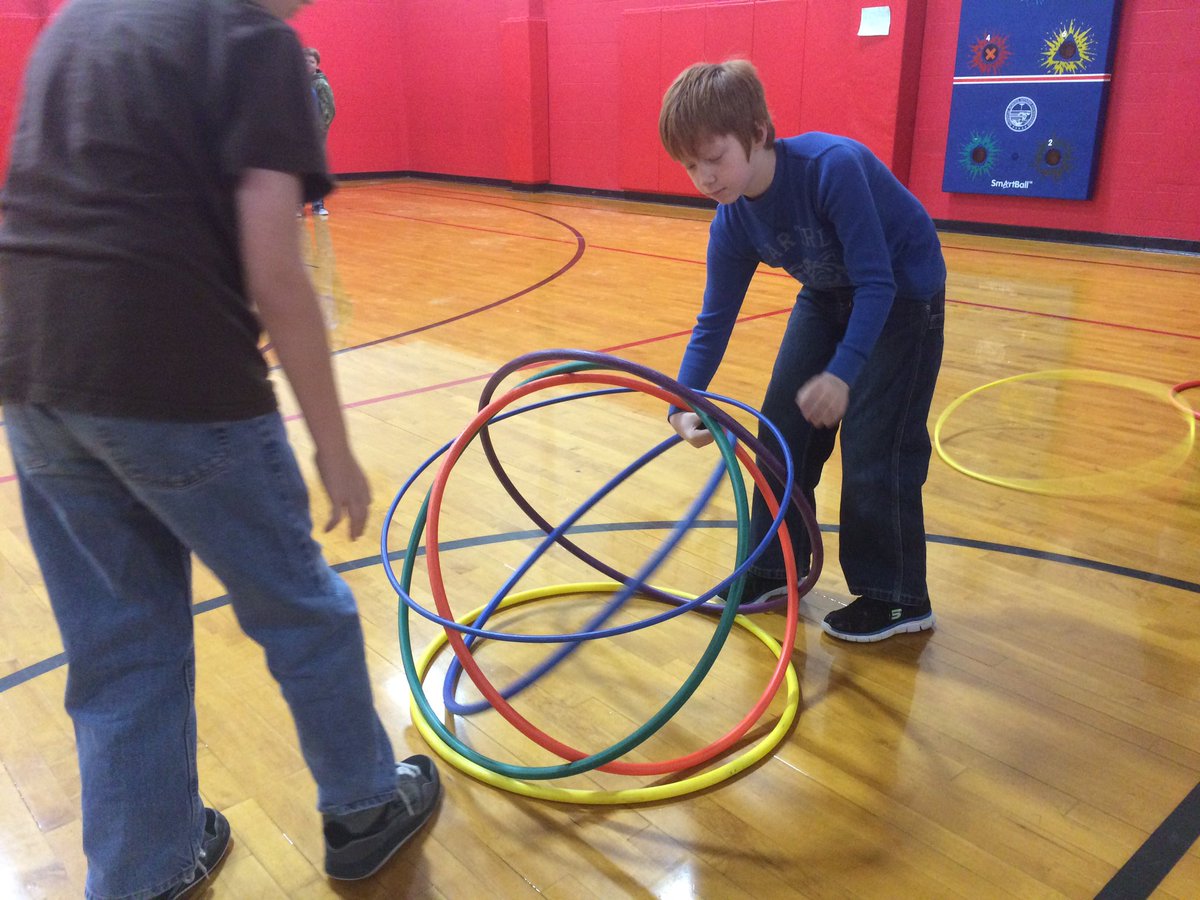 BeckmanRandy's tweet photo. January is team building month in P.E.  Developing teamwork with a game called "Hoola Hoop Battle" #easd13 https://t.co/cr6K9N2lSx