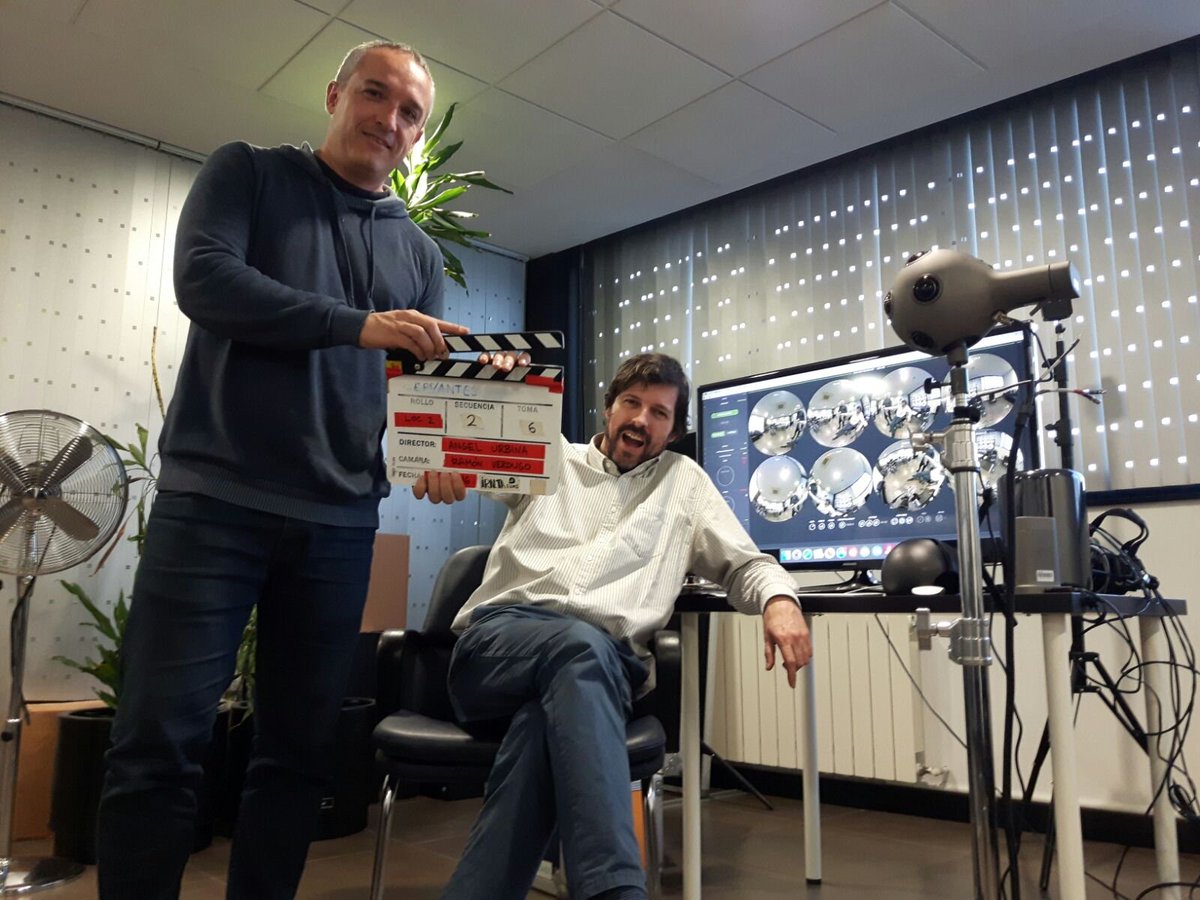 estudiofutureVR's tweet photo. Empezando el año con energia con nuestros amigos de @IRALTAVR
@NokiaVR #OZO #VR #GoSpanishDevs https://t.co/MZGWEuDWiG