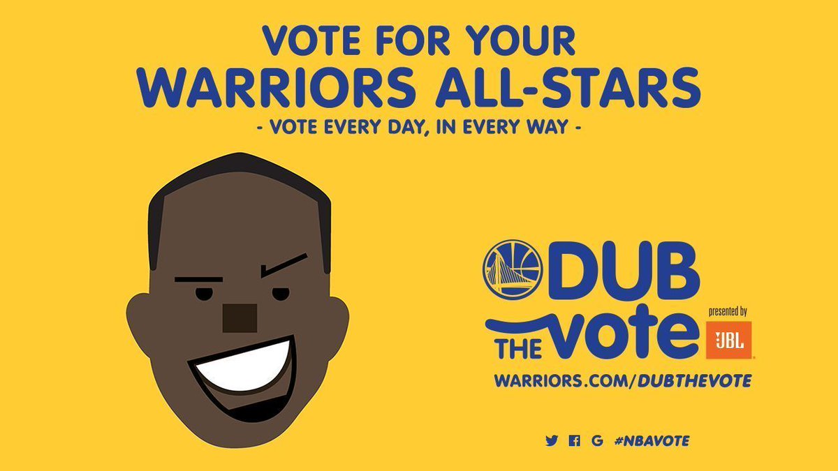 warriors's tweet photo. RETWEET to vote for Draymond Green ⭐️ #NBAVote #DubTheVote https://t.co/0rqJdbUzqS