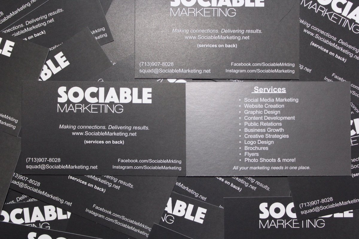 SociableMrkting's tweet photo. Let Sociable Marketing be your one stop shop for all your marketing needs! Contact us today to learn how we can grow your business now! #SMM https://t.co/gLX9x9ekfR