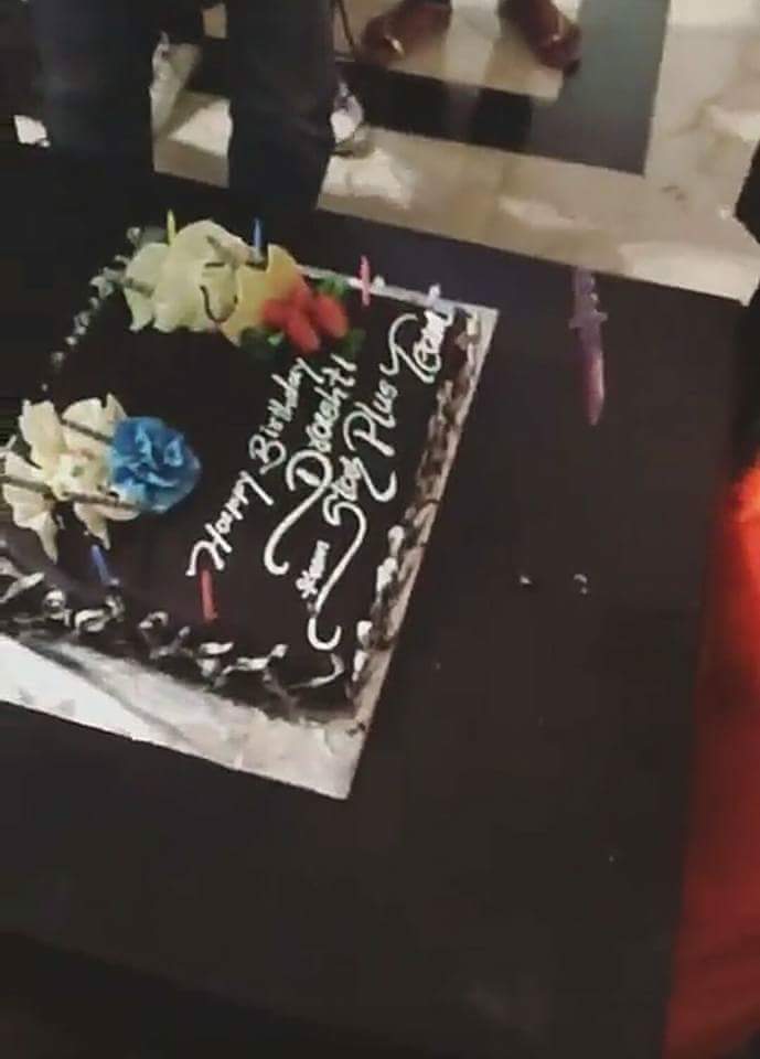 Happy Birthday Drashti Dhami 
 bday cake On set of 