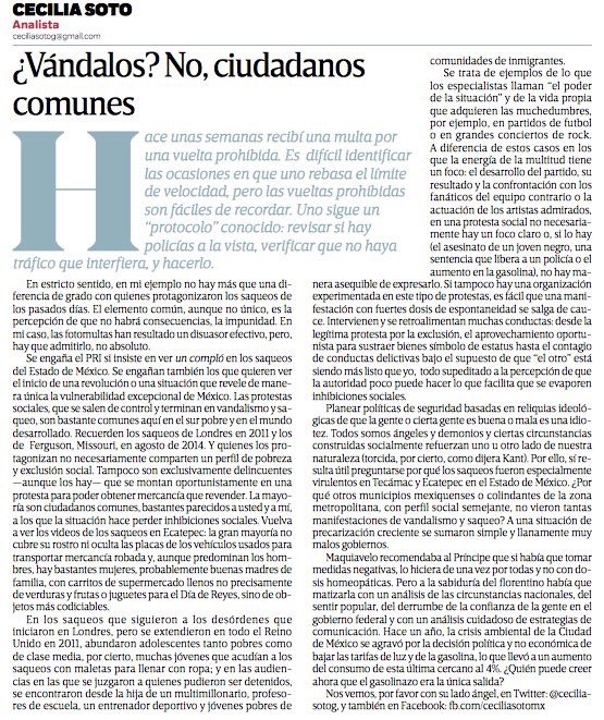 ceciliasotog's tweet photo. ¿Vándalos? No, ciudadanos comunes, va mi columna: https://t.co/qd3RYnXAz3 https://t.co/bo2gznEGUC