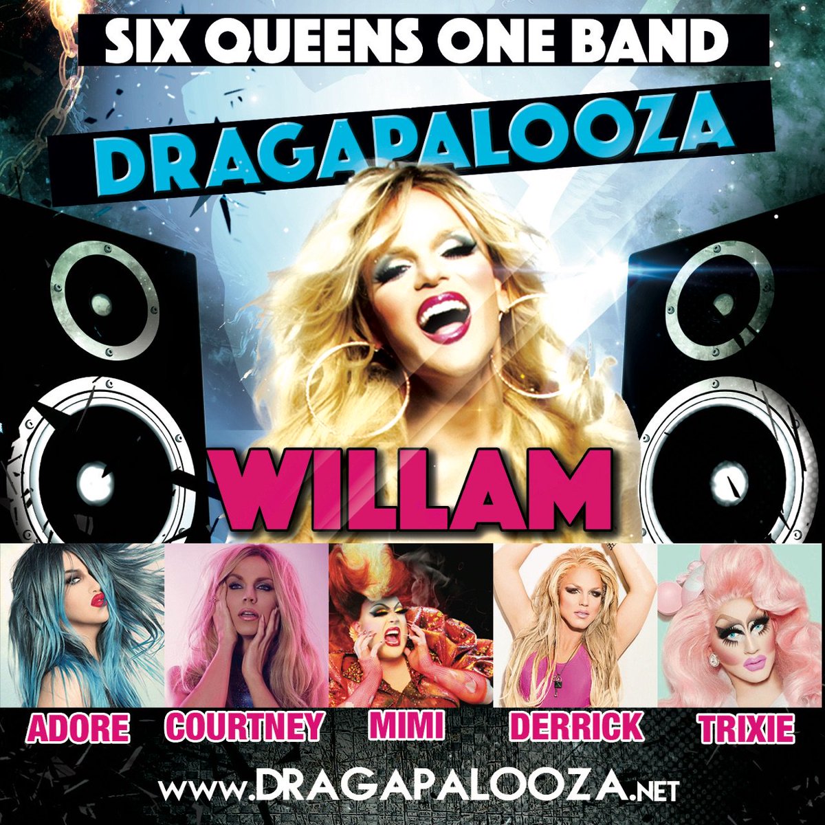 Dragapalooza's tweet photo. THIS!  @willam Dragapalooza! Tickets https://t.co/GnTPsU4isY  #willam #losangeles #sixqueen #drag #concert #la #band #live https://t.co/UwPFmdw25T