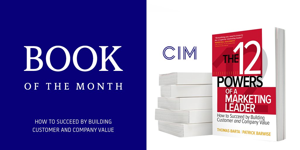 Our book of the month is 'The 12 Powers of a Marketing leader'. 20% of RRP and free P&amp;P, get yours now: goo.gl/Af9EIR