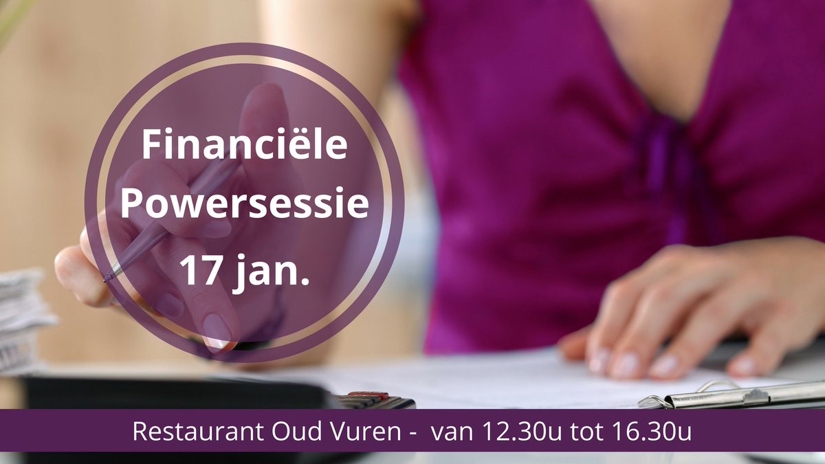 Nog maar een paar tickets voor de Financiële Powersessie op dinsdag 17 januari!
power-business.nl/powersessies