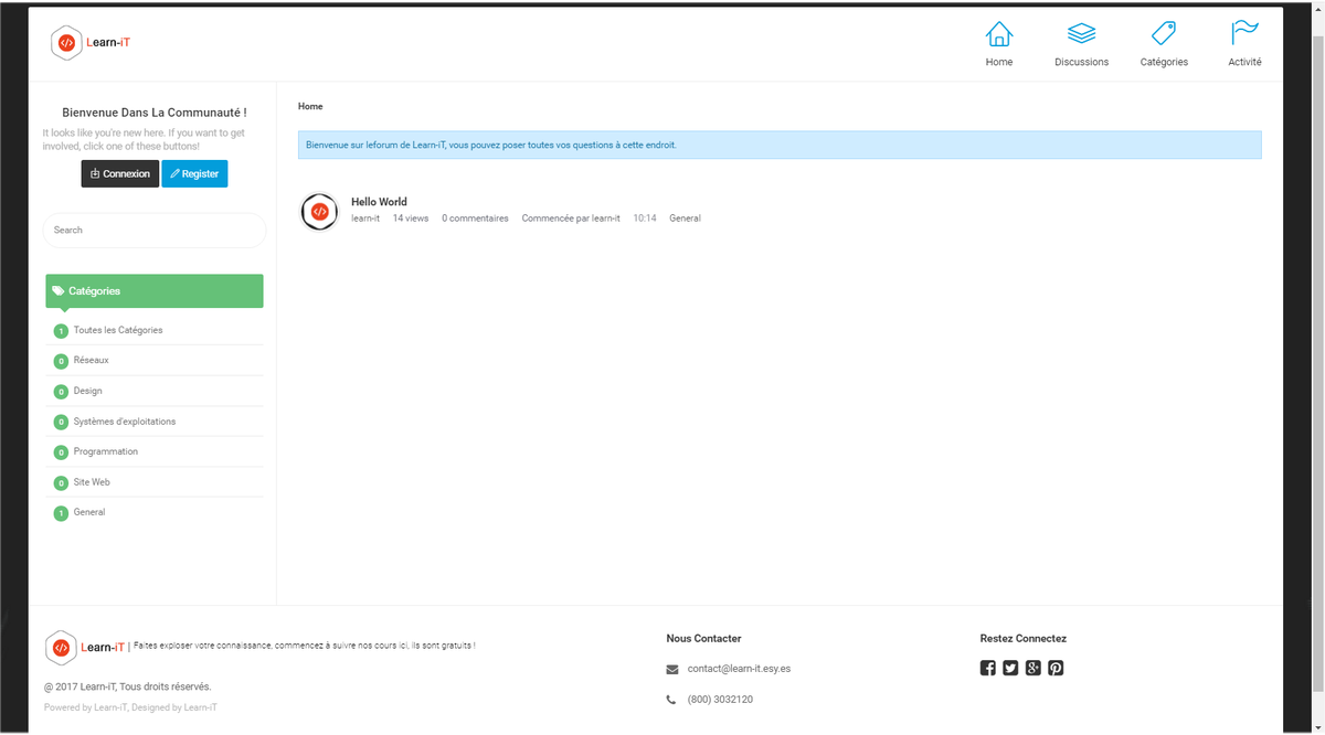 Learn_iTfr's tweet image. Mise en place du forum Learn-iT 😉
#learnit #LearniT  #informatique #forum