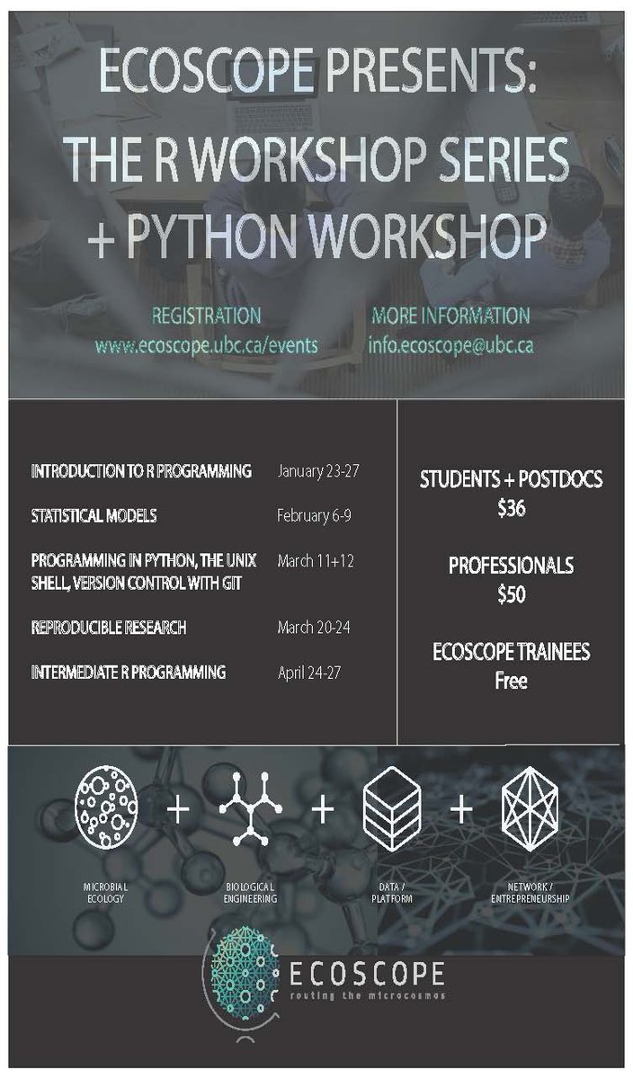 ecoscope_ubc's tweet image. A New Year is the perfect excuse to learn some new skills! #rstudio #python #statisticalcomputing #UBC