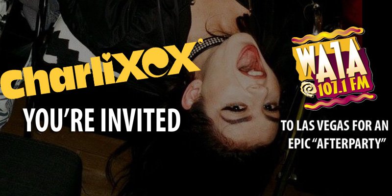 1071A1A's tweet image. Wanna go to the #AfterParty in #Vegas with @charli_xcx - details on our fb page! facebook.com/1071A1A