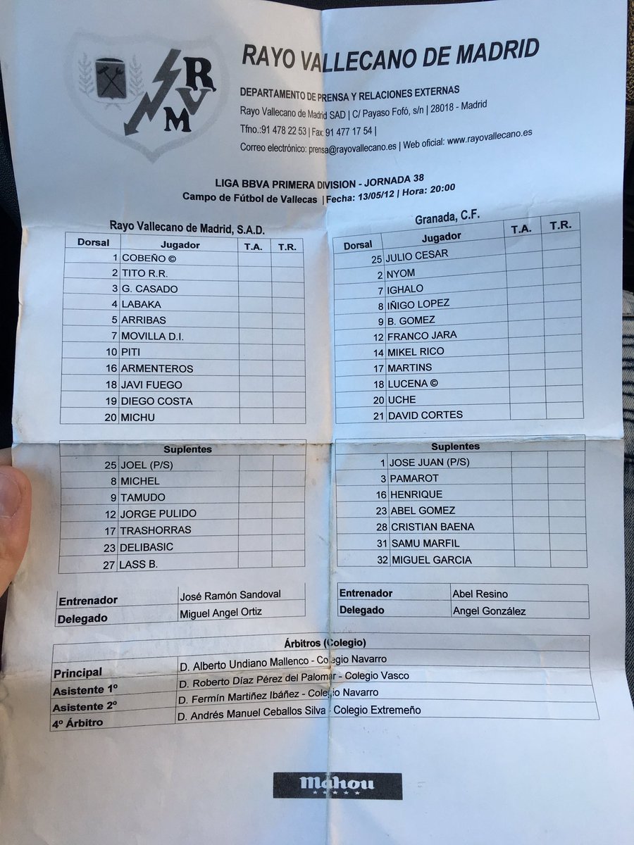 Raul_GranadoOCR's tweet photo. Llevo esto guardado en la guantera del coche y hoy buscando otra cosa ha aparecido... #tamudazo #mammamia ⚡️⚡️⚡️ https://t.co/JOiIOtUrU1