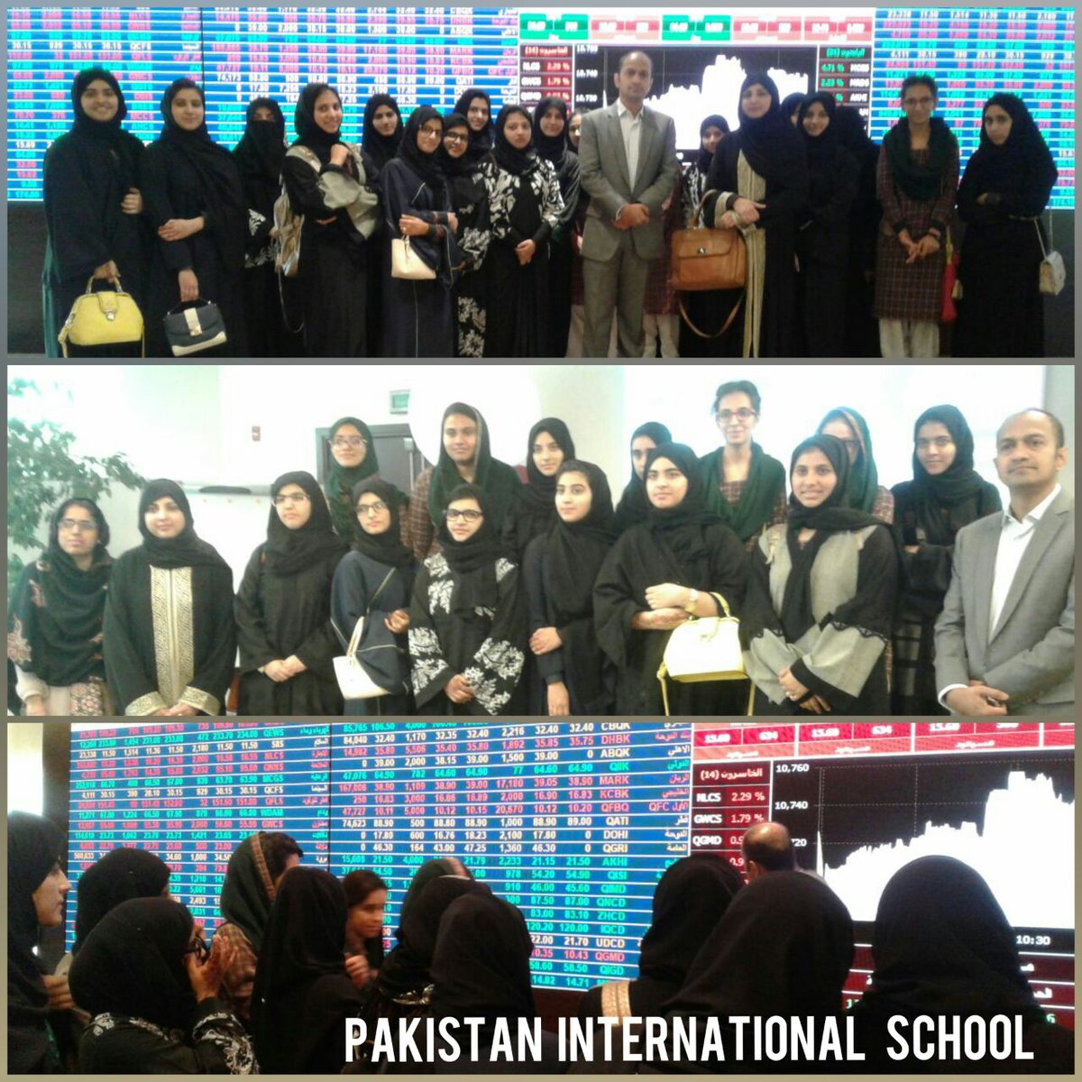 PakIntSchoolQa's tweet photo. Educational Trip of Girls Wing to Qatar Stock Exchange #PakistanInternationalSchool #Trip #StudentCouncilTakeover https://t.co/8bLv9mLfdZ