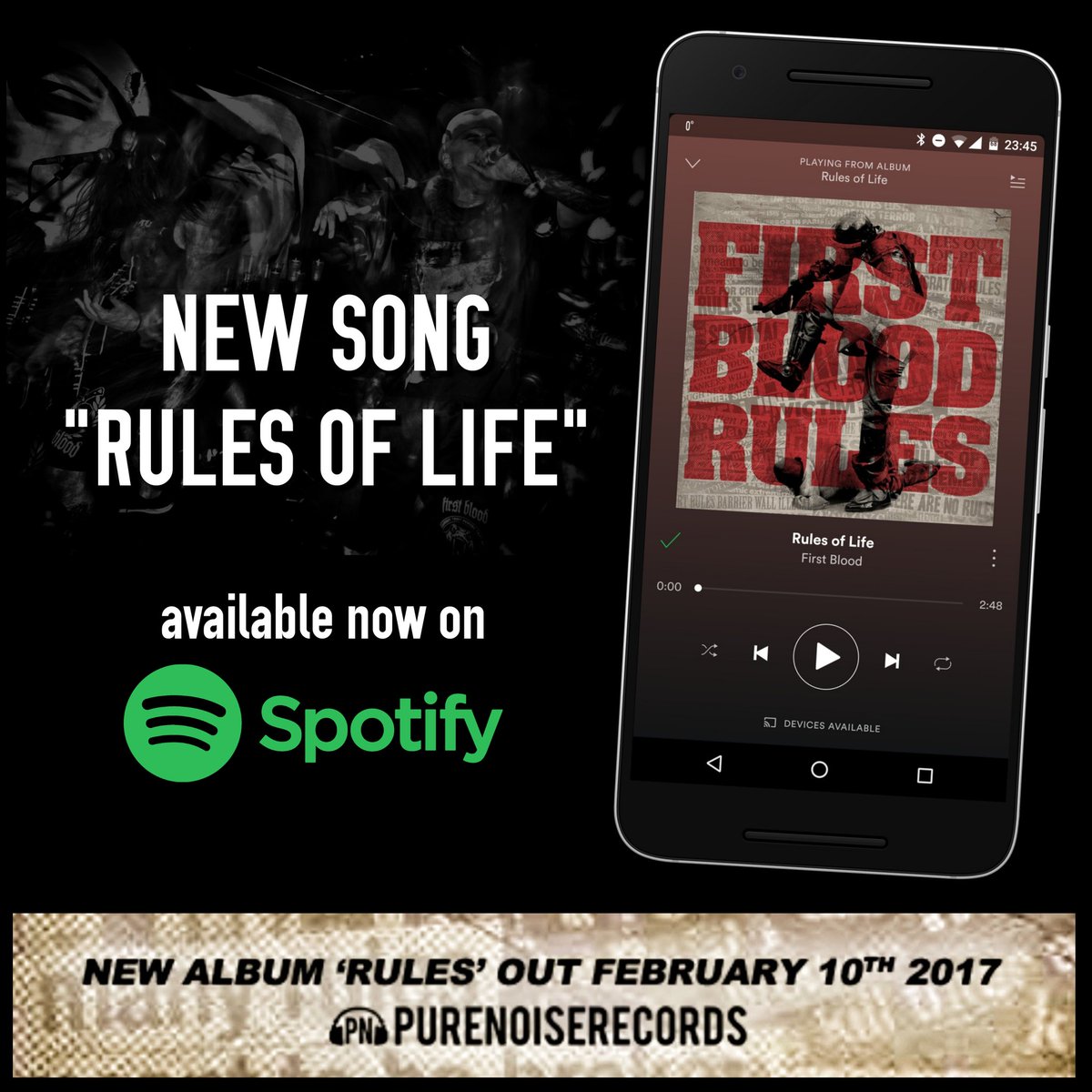 #SPOTIFY Tag someone who's at the gym right now! ➡️NEW #FIRSTBLOOD  SONG available now on <a href="/spotify/">Spotify</a> <a href="/purenoiserecs/">Pure Noise Records</a> smarturl.it/FBRULES