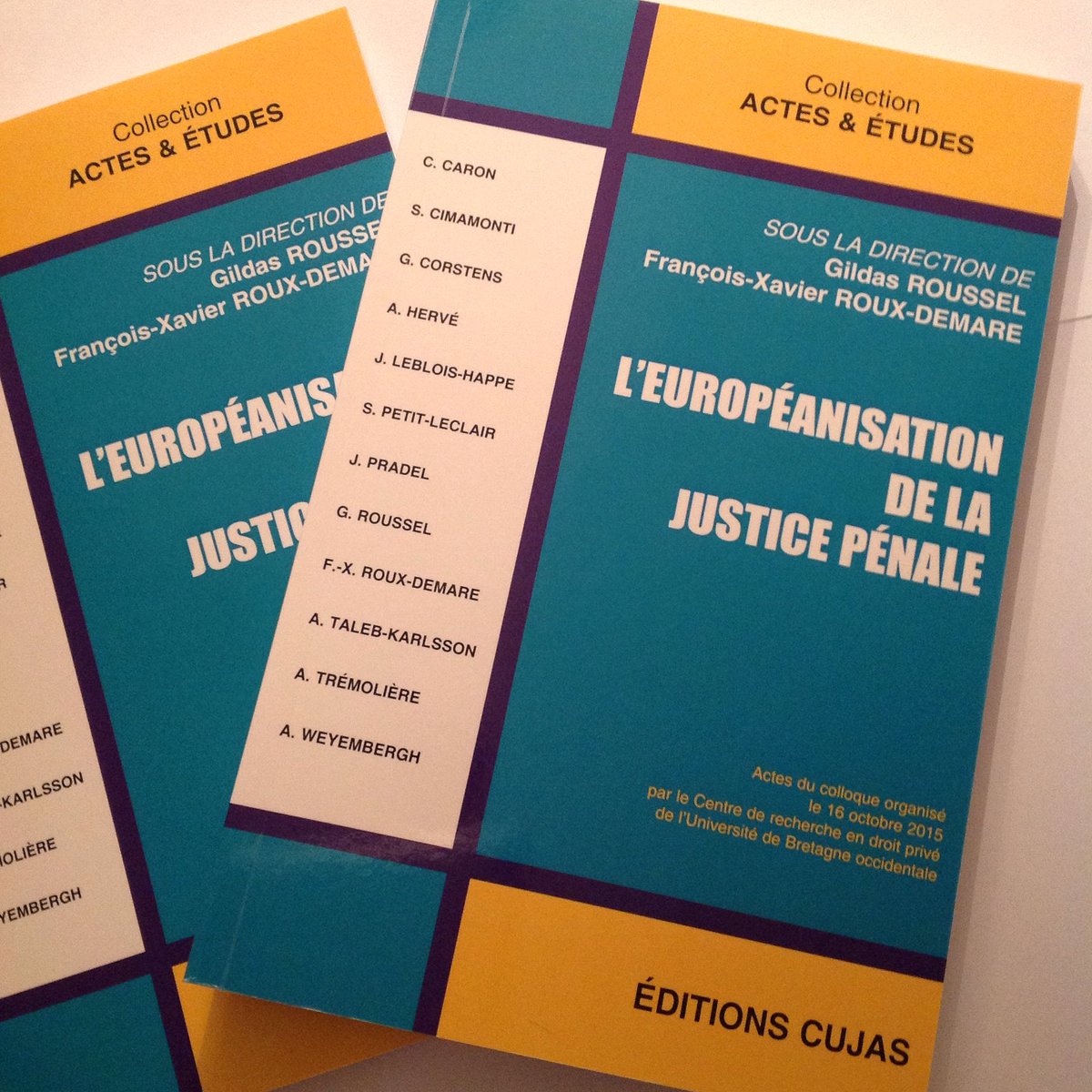 Vient de paraître ! 

#justice
#teampenal

<a href="/EU_Commission/">European Commission</a>
<a href="/MagistratsUE/">AMUE-EJPA</a>
<a href="/justice_gouv/">Ministère de la Justice</a>