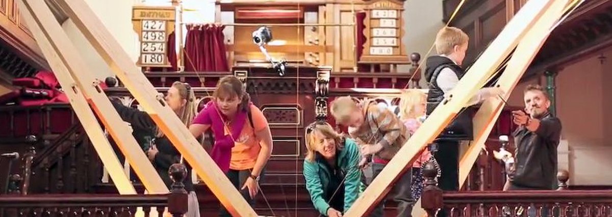 “Standing at the centre of the installation, the audience becomes immersed in the sound,” says Jenny <a href="/Craftedspace/">Craftedspace</a> cultureactionllandudno.co.uk/tablab-labtab-…