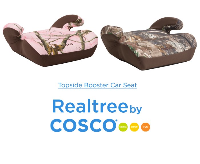 Give your child a comfy lift with the Cosco Topside Booster featuring an extra-plush pad! #Realtree bit.ly/RealtreeCollec…