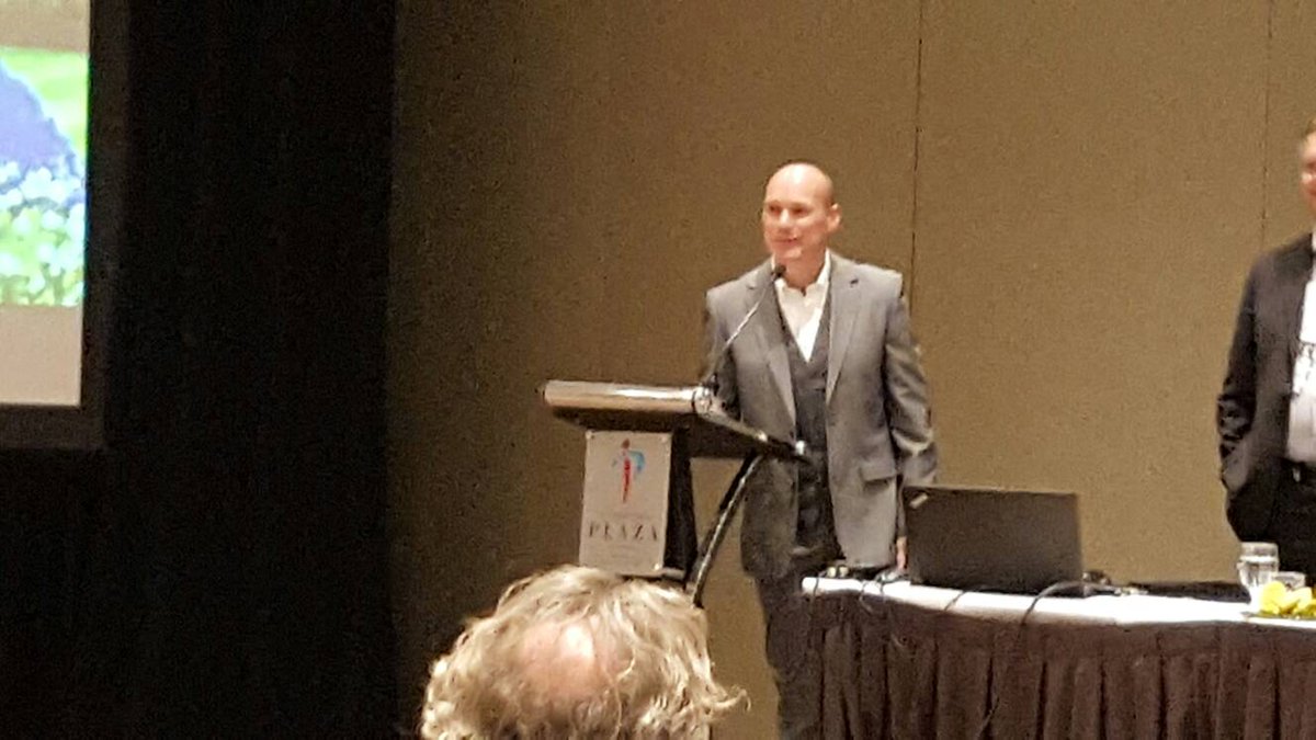 Chris Mace receiving the Landscape Designers Award.  "I get far more back by volunteering"  Well deserved #LOCongress.