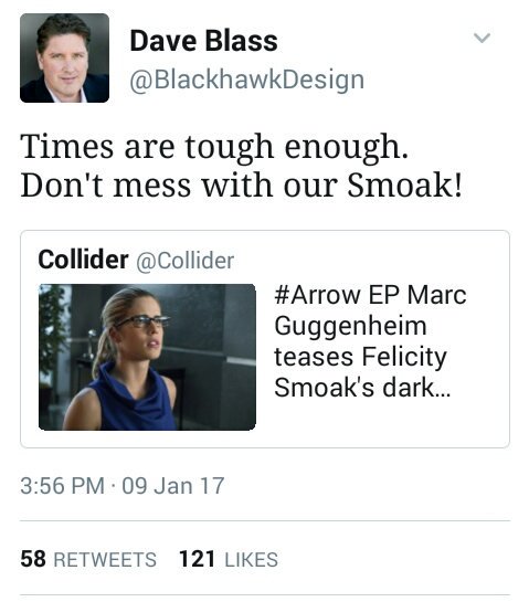 MsLyraHale's tweet image. SHOW ME these big twists &amp;amp; dark days ahead for Felicity Smoak. Don't TELL ME afterwards in a string of tweets @CW_Arrow. #HopeStillAlive