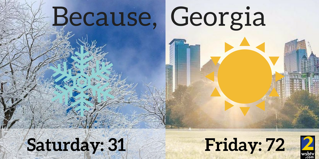 wsbtv's tweet photo. Nope, it's not just you... https://t.co/BpBwbdR9AD