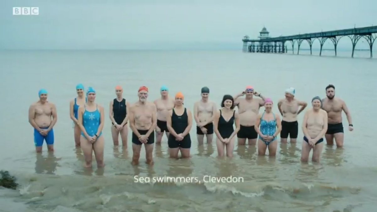 back_the_BBC's tweet photo. One wonders if the Clevedon swimmers realised they were going to get quite this much airtime
#BBCidents #Oneness https://t.co/a4KgD6MqVe