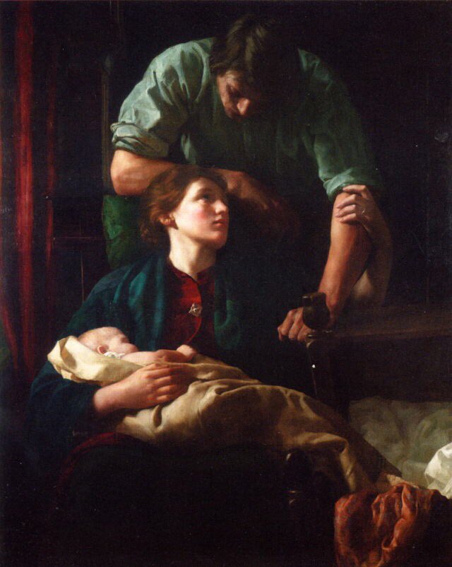 الأسرة 1886 للرسام التشخيصي الإنجليزي جون ديكسون باتن.