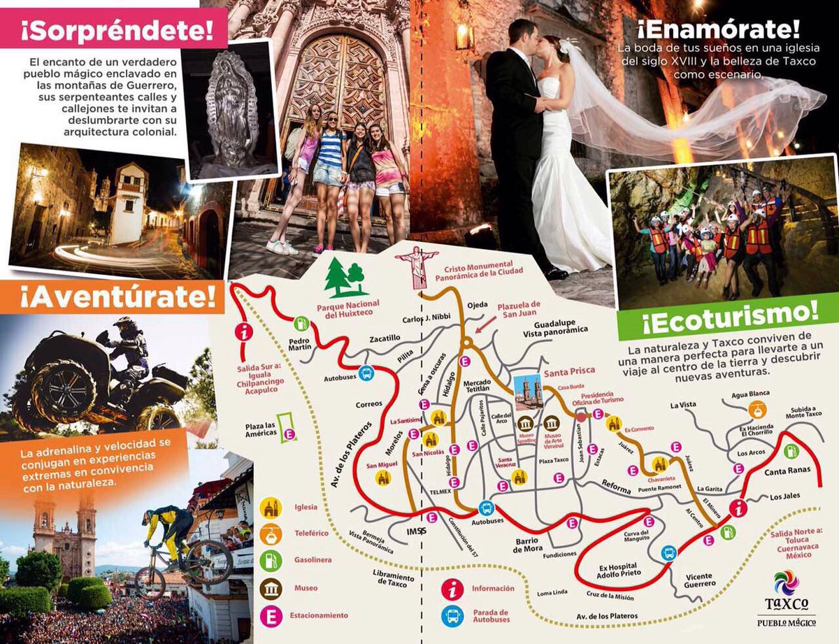 ¡Sorpréndete con la infinidad de posibilidades de aventura y descanso que un verdadero #PuebloMágico colonial como #Taxco tiene para ti!