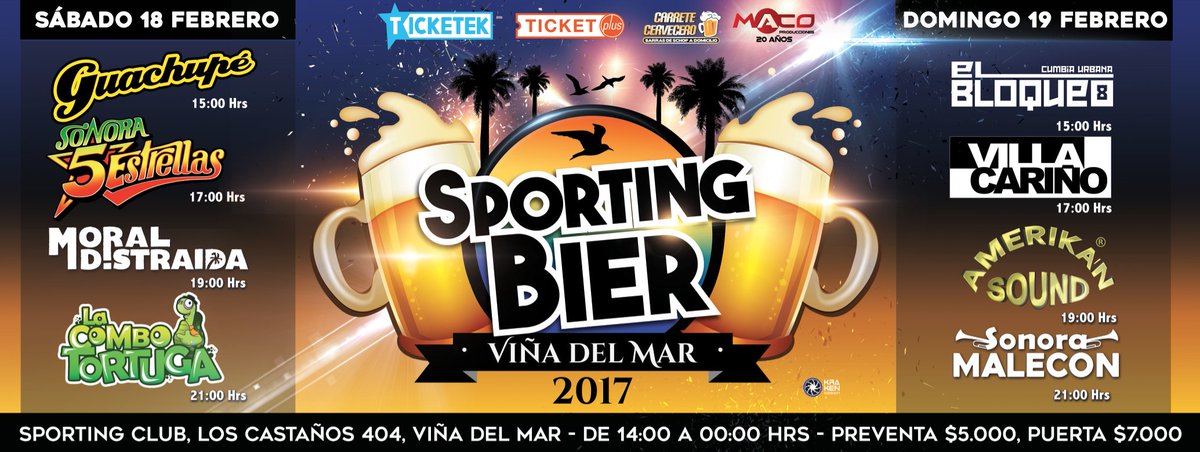 SportingBier's tweet image. Próximo evento será en #SportingViñaDelMar todos invitados,más info en el siguiente link: facebook.com/events/3641955…  #sporting #VinadelMar