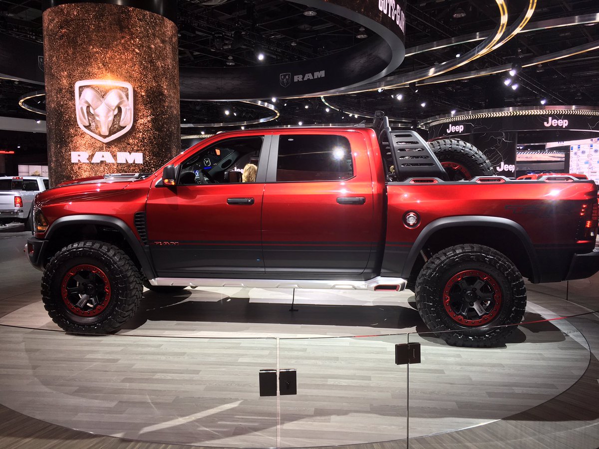 JPFreek's tweet photo. Dug the #RAM #Rebel TRX concept at #NAIAS2017 today ๐ #notJeep #sorrynotsorry ๐ช https://t.co/PmaXQ9ciFB