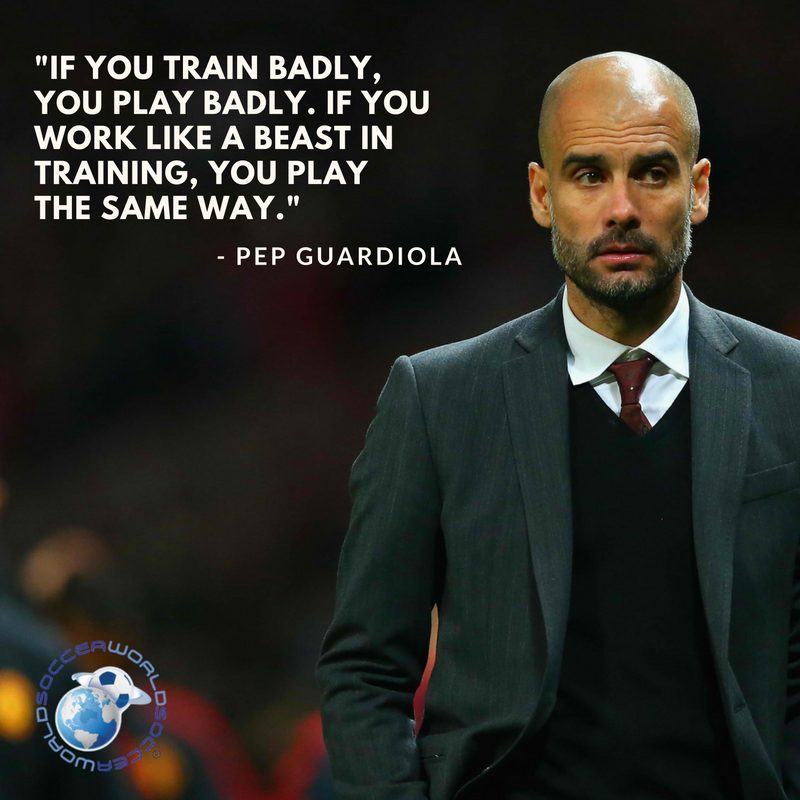 Train hard, play hard, and see results. #soccerworld #premierleague #mancity #pep #guardiola #pepguardiola