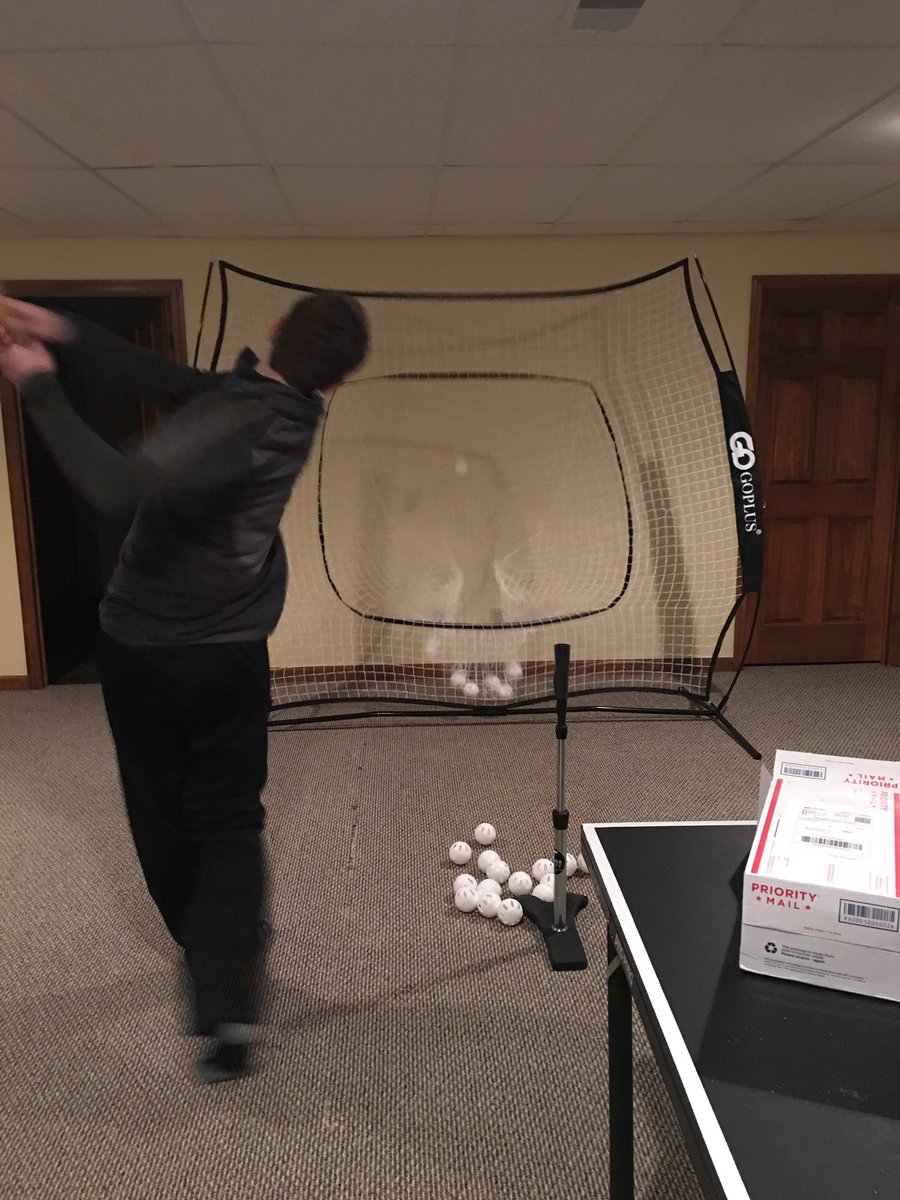 jillfougerousse's tweet photo. Tanner heavy tee, 2 dz wiffle balls, 7X7 hitting net. Who has the best mom in the world? #tannertee #baseball https://t.co/a1RAKDQ7dD
