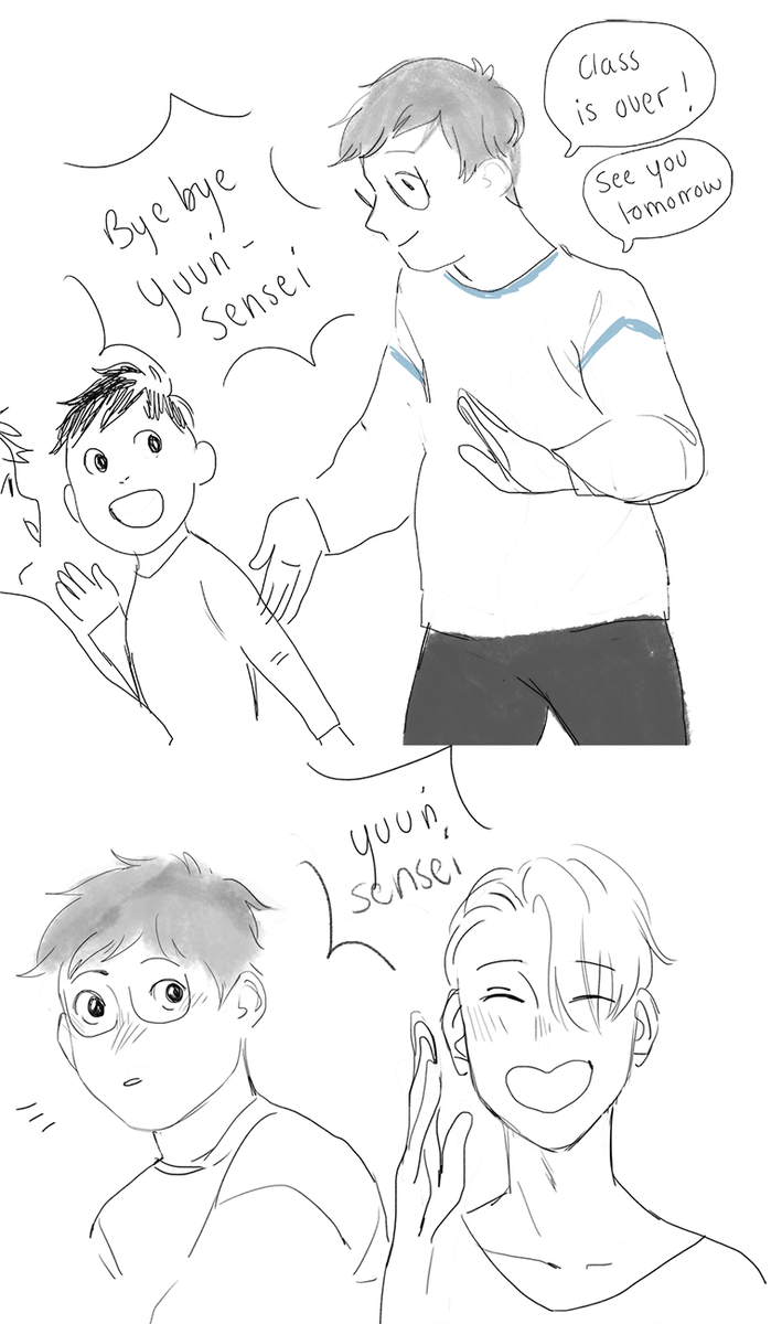 quick thing in support of teacher yuuri after he retires 