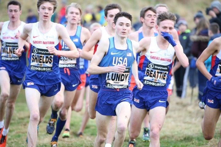 fptrack's tweet photo. Yeah, that's Fordham Prep's Conor Lundy '16 leading the Great Edinburgh XCountry International Challenge Saturday for the USA Junior Squad https://t.co/8b3QxGtKkZ