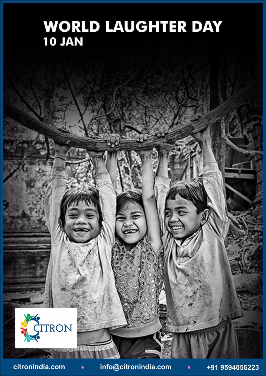 citronindia's tweet photo. Let's spread happiness...The ultimate aim of all human endeavor
#WorldLaughterDay #CitronIndia #Fundraising #Crowdfunding #PRforNonprofit https://t.co/HNwcfVjBU5