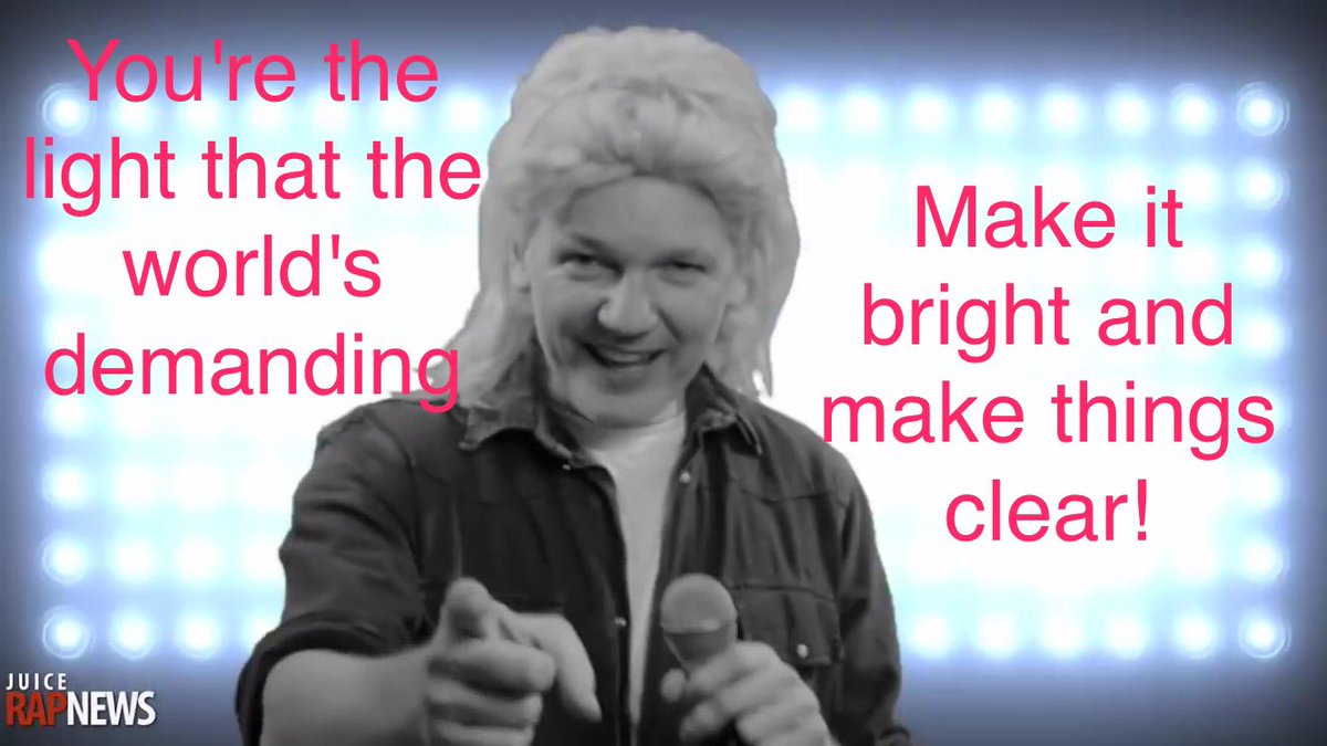 spacedrogue's tweet photo. Thank you Julian and @wikileaks!!
#WikiLeaks #Assange #Truth #Justice #Mullet #ImWithWL https://t.co/70k6o9I9VO