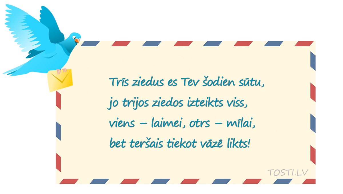 Apsveikumi, pantiņi, tosti - viss sveikšanai | #Tosti  
tosti.lv