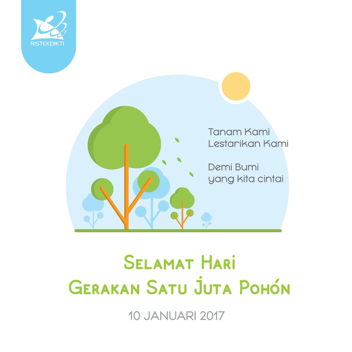 brin_indonesia's tweet image. 10 Januari juga diperingati Hari Gerakan Satu Juta Pohon. &quot;Dia yang menanam pohon, berarti menanam harapan&quot; #AyoMenanamPohon #Kemristekdikti