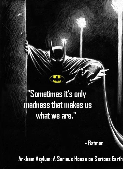 ReMaxAllStar's tweet photo. Sometimes it's madness that makes us what we are. Batman #quotes #madness #whoareyou #definesus #batman #realtor #ADayintheLifeofaRealtor https://t.co/eIOkRnTDWm