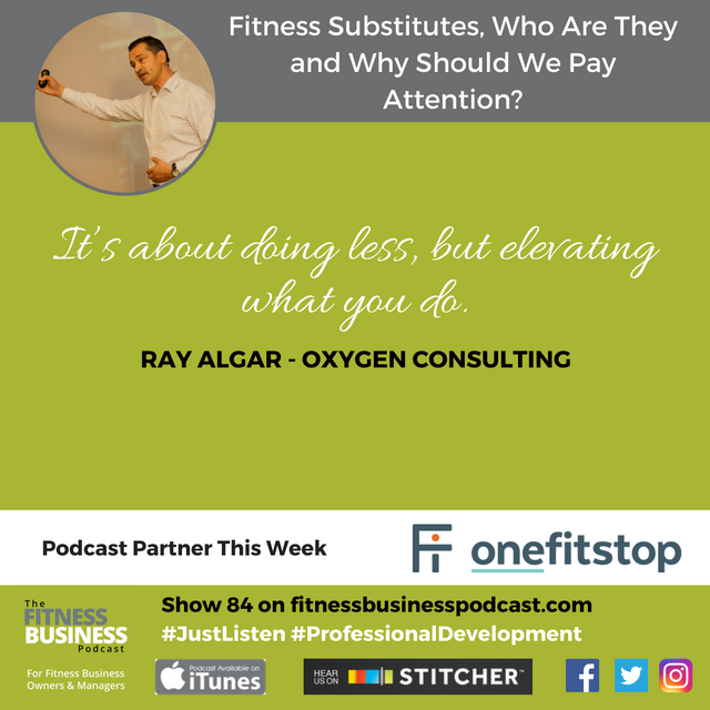 fitbizpodcast's tweet photo. It's about doing less, but elevating what you do @RayAlgar #Show84 #JustListen #FitnessIndustry #FitnessBusiness https://t.co/JkXiKjDor6 https://t.co/jGAMksxxoi