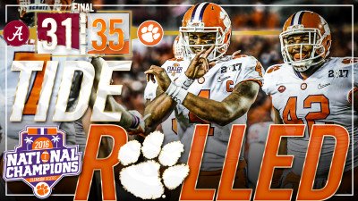 ClemsonSports's tweet photo. National Champions! https://t.co/o3jXLikq7f #Clemson https://t.co/L85oHFSyg4