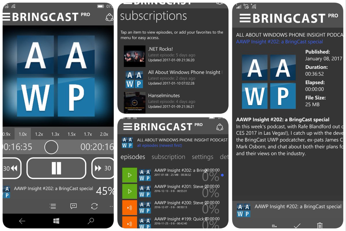 devlead's tweet photo. Listening to @aa_wp Insight Podcast AAWP Insight #202: a BringCast special with guests @Clarkezone &amp; @ozziepeeps using @BringCast #inception https://t.co/UVB9xYmHDx