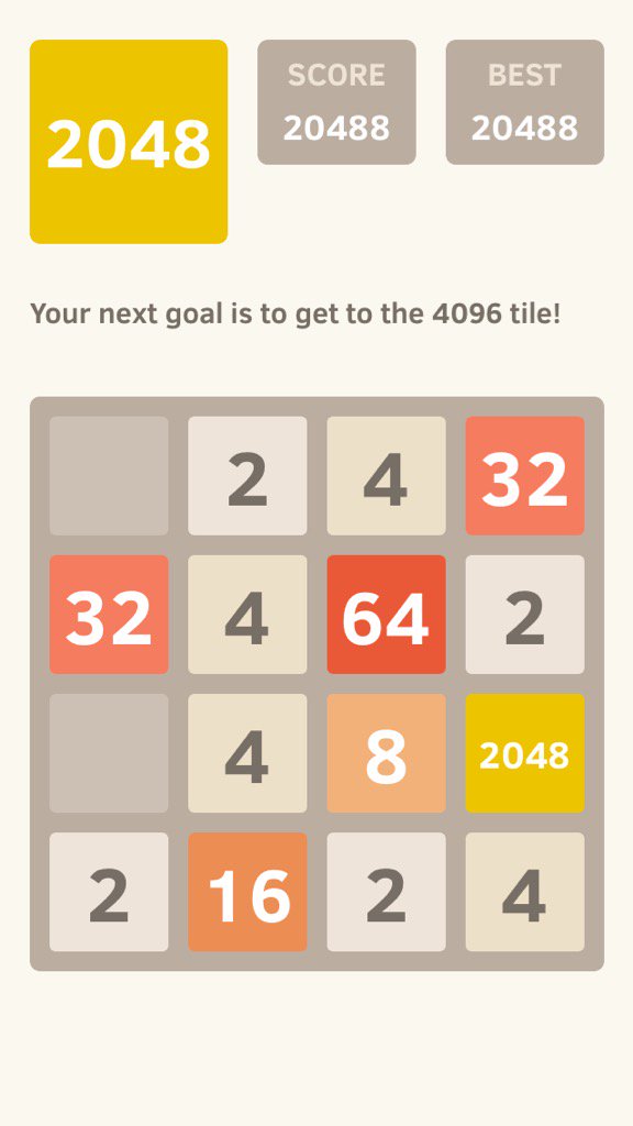 RobocatRampage's tweet photo. I got to the 2048 tile! @2048_game https://t.co/boDKdMfzx4 https://t.co/hVfqbUrLag
