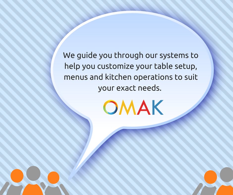 omak_tech's tweet photo. We guide you through our systems to help you customize your table setup, menus and kitchen operations to suit your exact needs. https://t.co/OJ1PUl6yeX