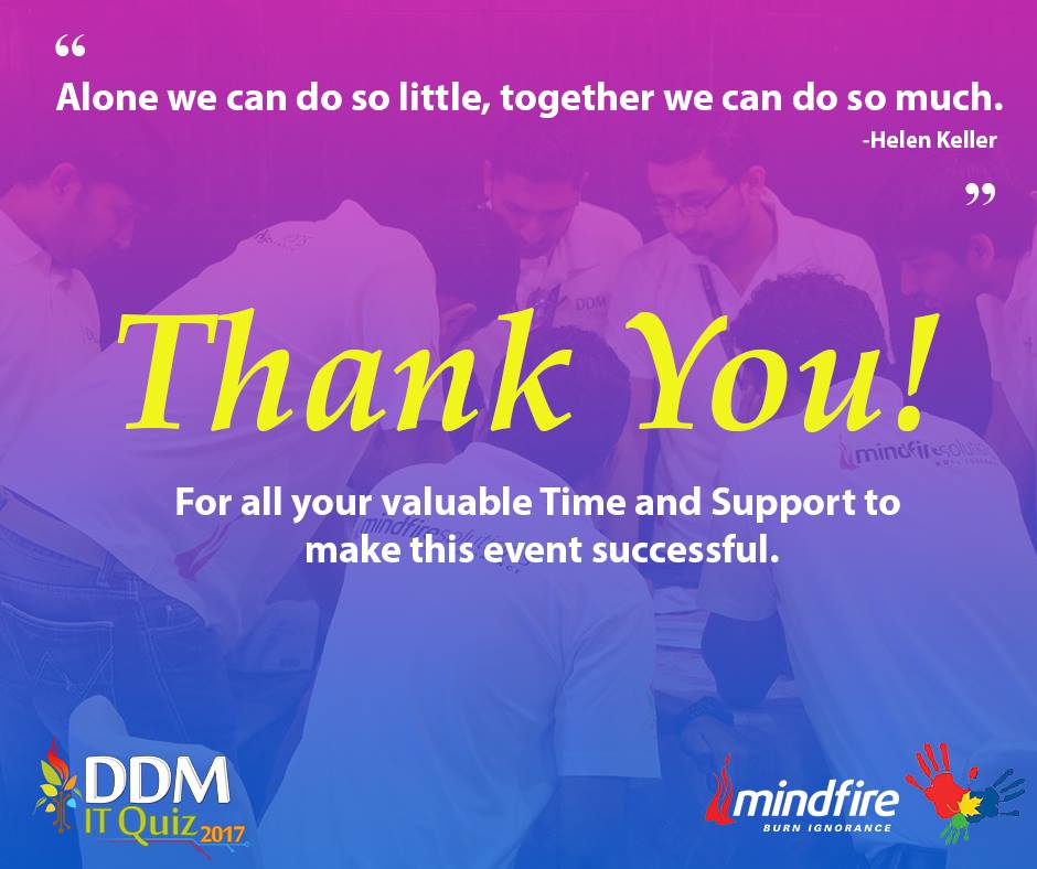 debnandi's tweet photo. It is always a treat to work with all the beautiful people who have been the pillars of #DDMIT #quiz @mindfires. Thank you! @QuizGreycells https://t.co/cIJLvQmW3w