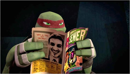 "Just readin a magazine..."