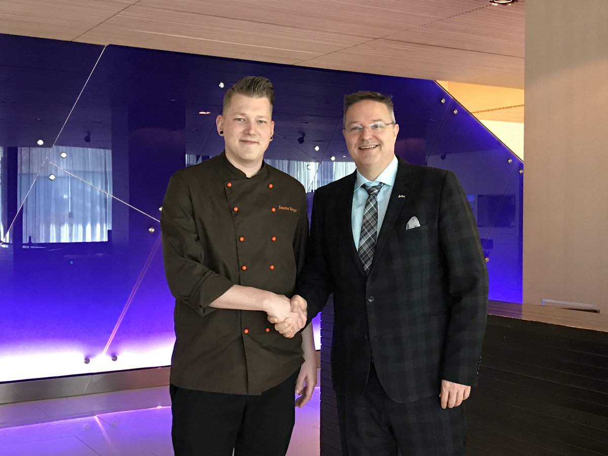 Congratulations to Sascha Berger, employee of the semester (2nd half-year of 2016)! #RadissonBlu #recognition #commitment #passion