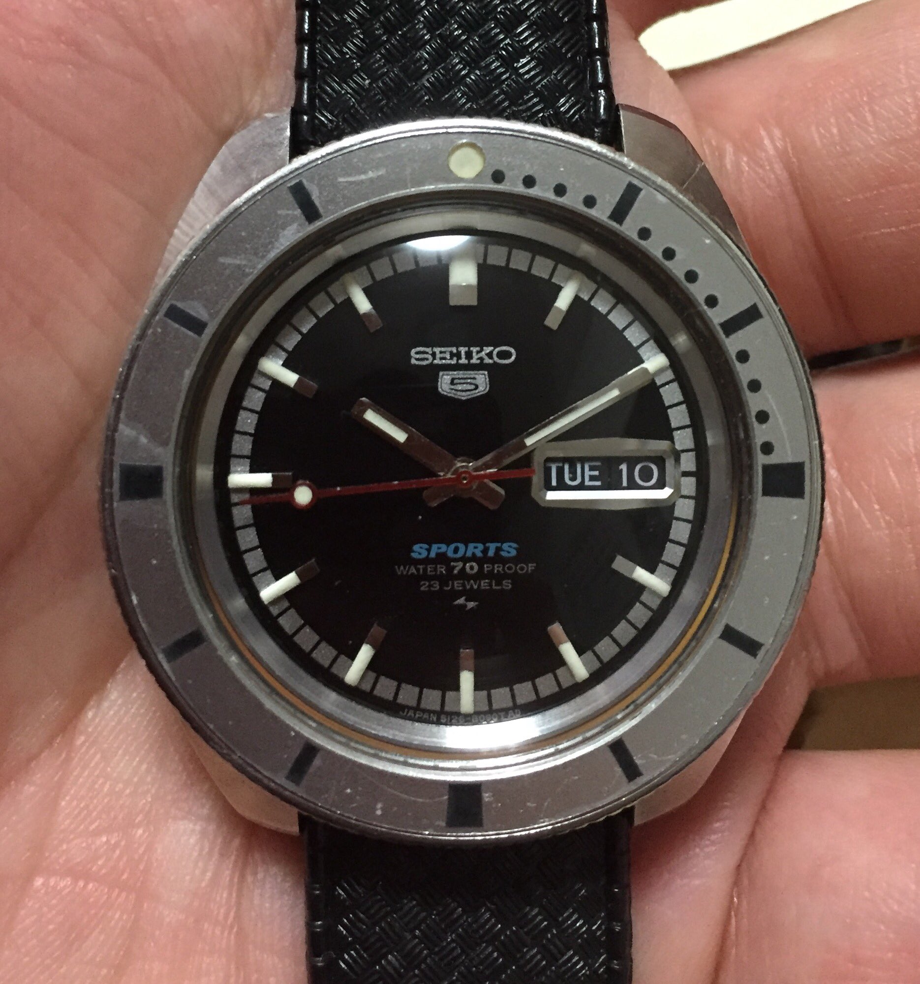 セイコー5　仮面ライダー　本郷猛モデル　5126-8090動作確認済みです。 Seiko 5 Sports SEIKO SPORTS【セイコー ファイブスポーツ】5126-8090