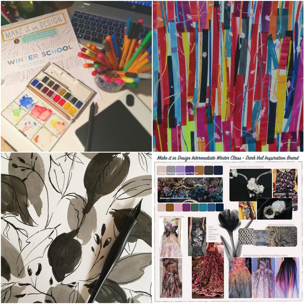 SurfacePatternD's tweet image. Day 2 of #winterschool2017 and the ideas are already starting to flow! Sign up before Jan 12, 2017 bit.ly/2ibMnLa #patterndesign