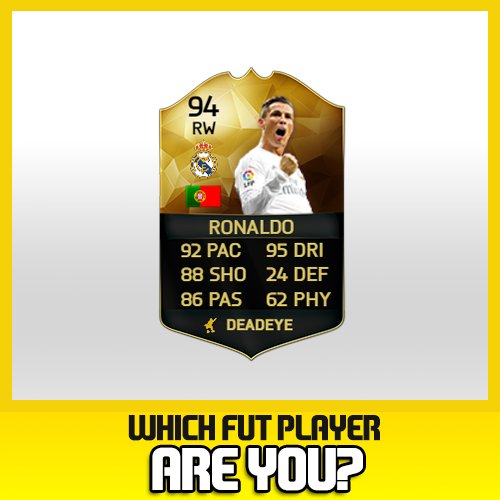 OldDogsGamingFC's tweet photo. Yo sería Ronaldo.  Descubre que jugador serías: https://t.co/BhevvVHpgl https://t.co/eVbvlNBgfb