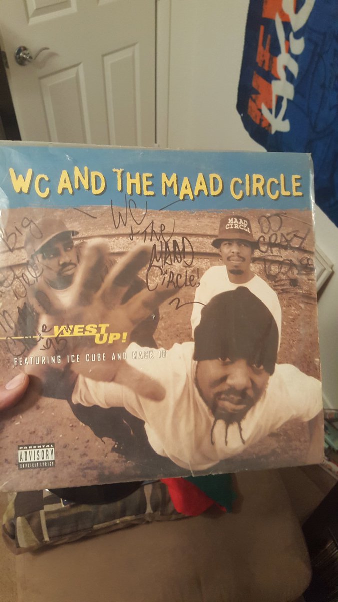 I'm not much into autographs, but here's my signed WC and the Maad Circle 'West Up' 12' #RipCrazyToones