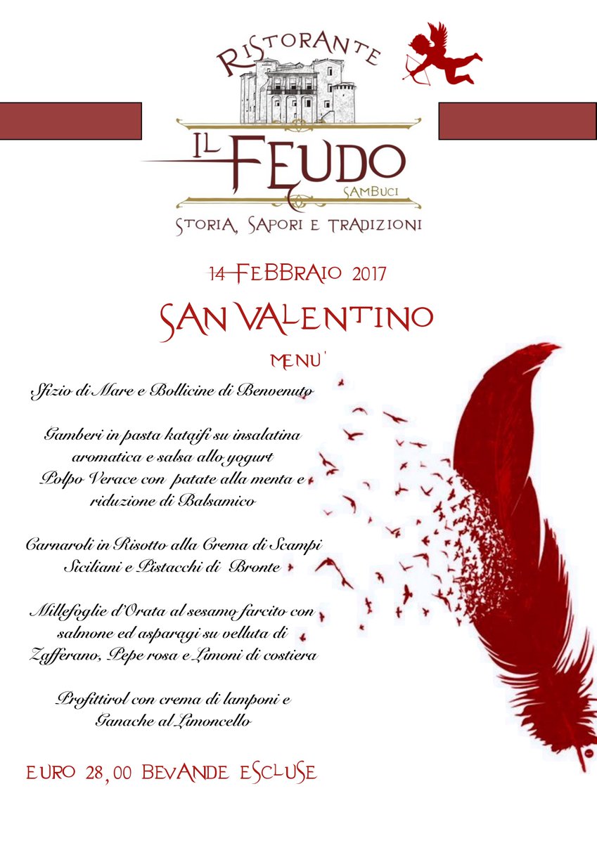 FedericoTuterti's tweet photo. https://t.co/bwEOipAAJu #Menù #sanvalentino #ilfeudo #14febbraio #amore #castello #foodporn https://t.co/r6BamZcFCb
